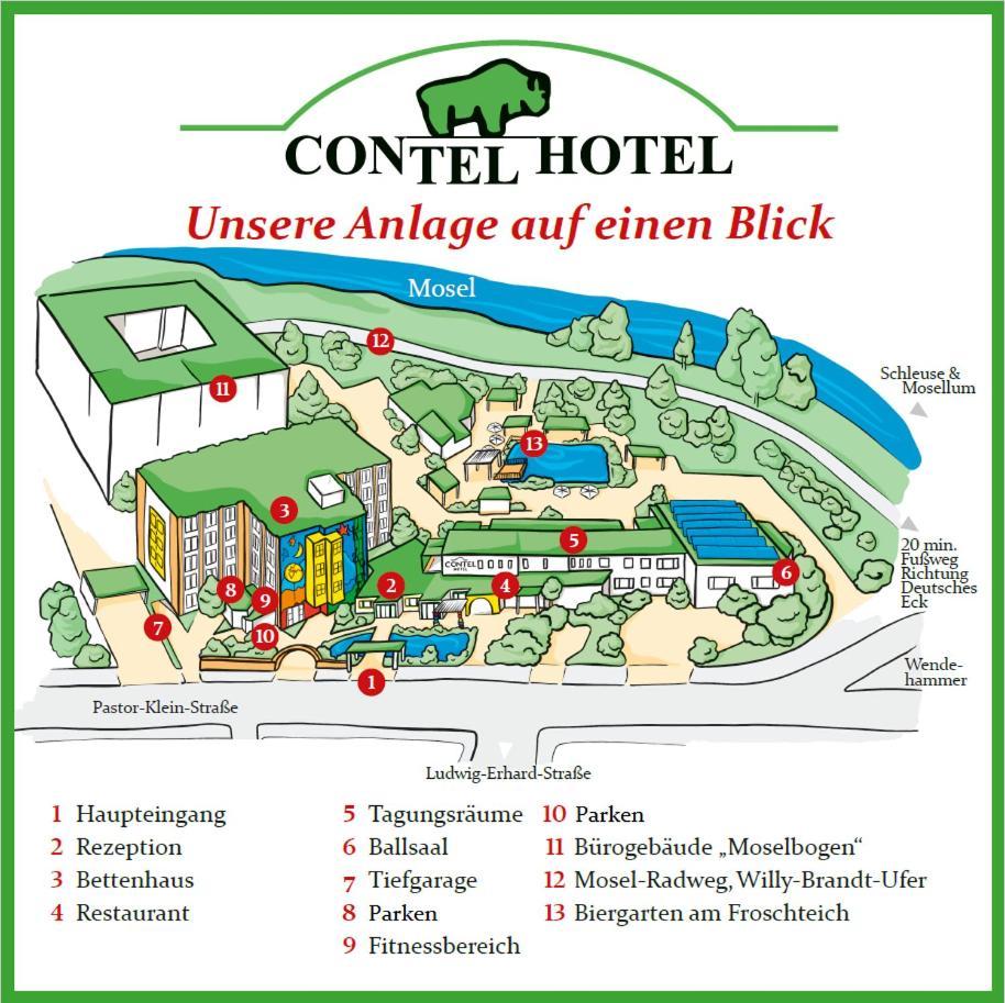Contel Hotel Кобленц Экстерьер фото